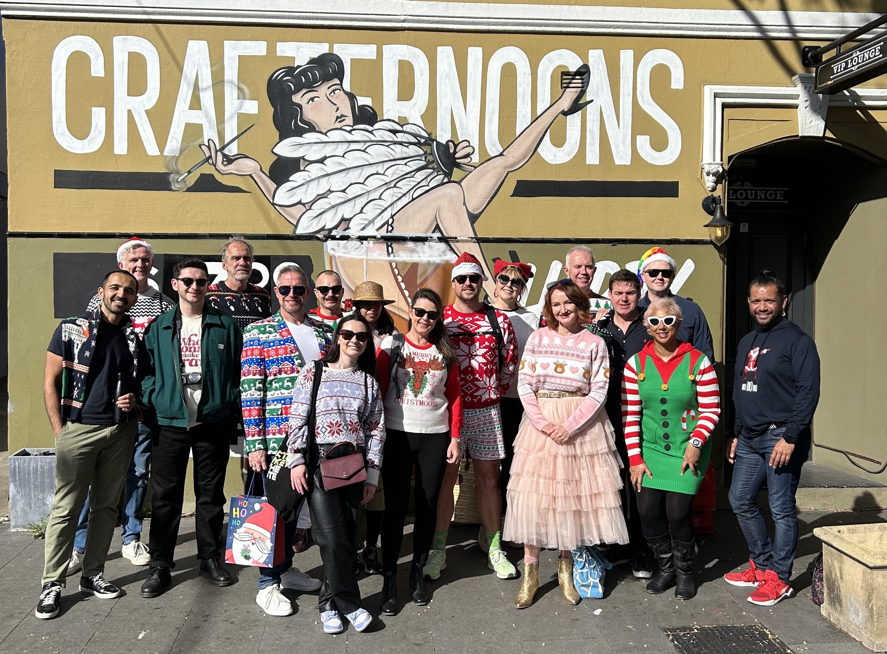 Christmas in July at the Dove and Olive Member social, July 2023