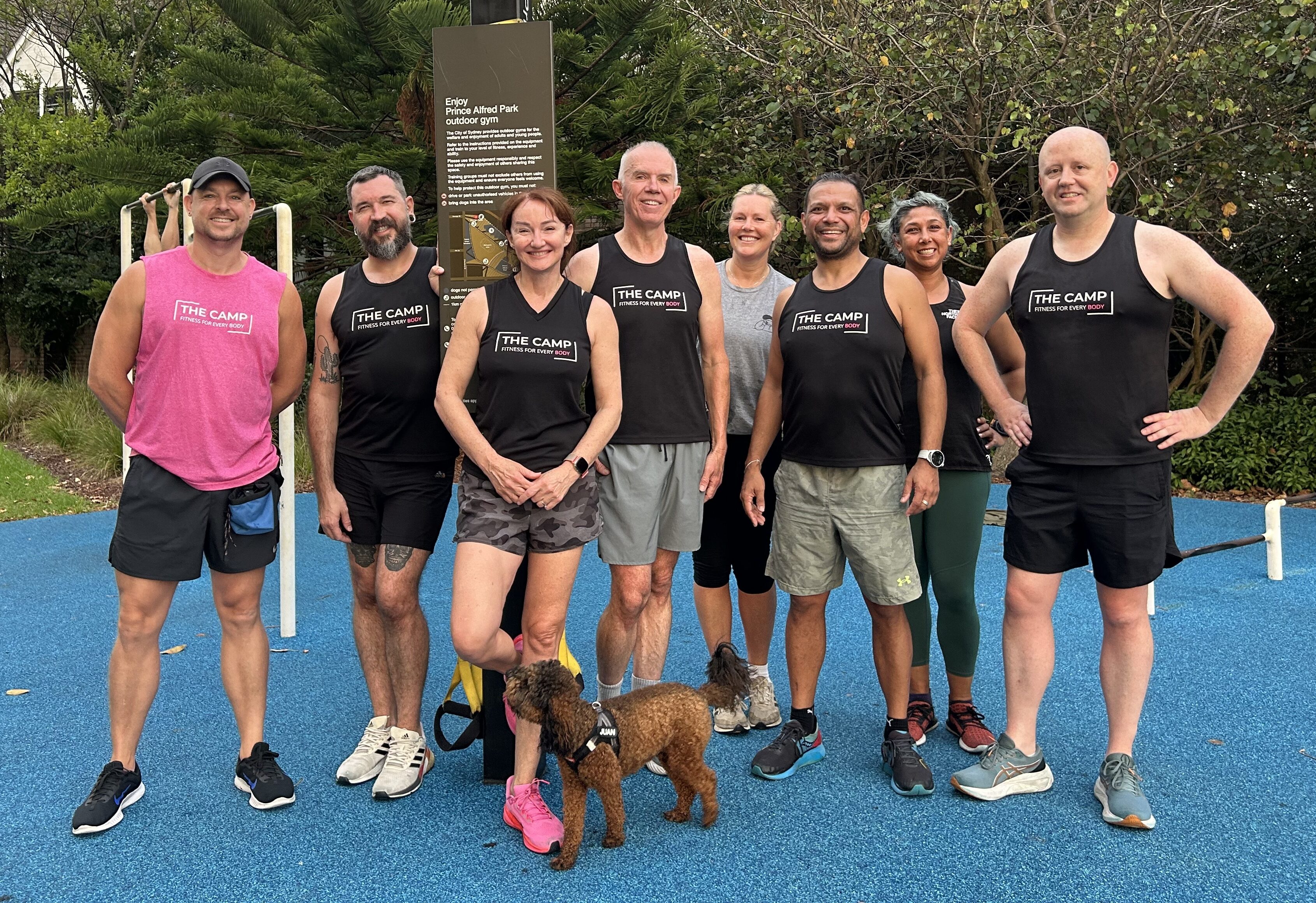Outdoor bootcamp class in Surry Hills