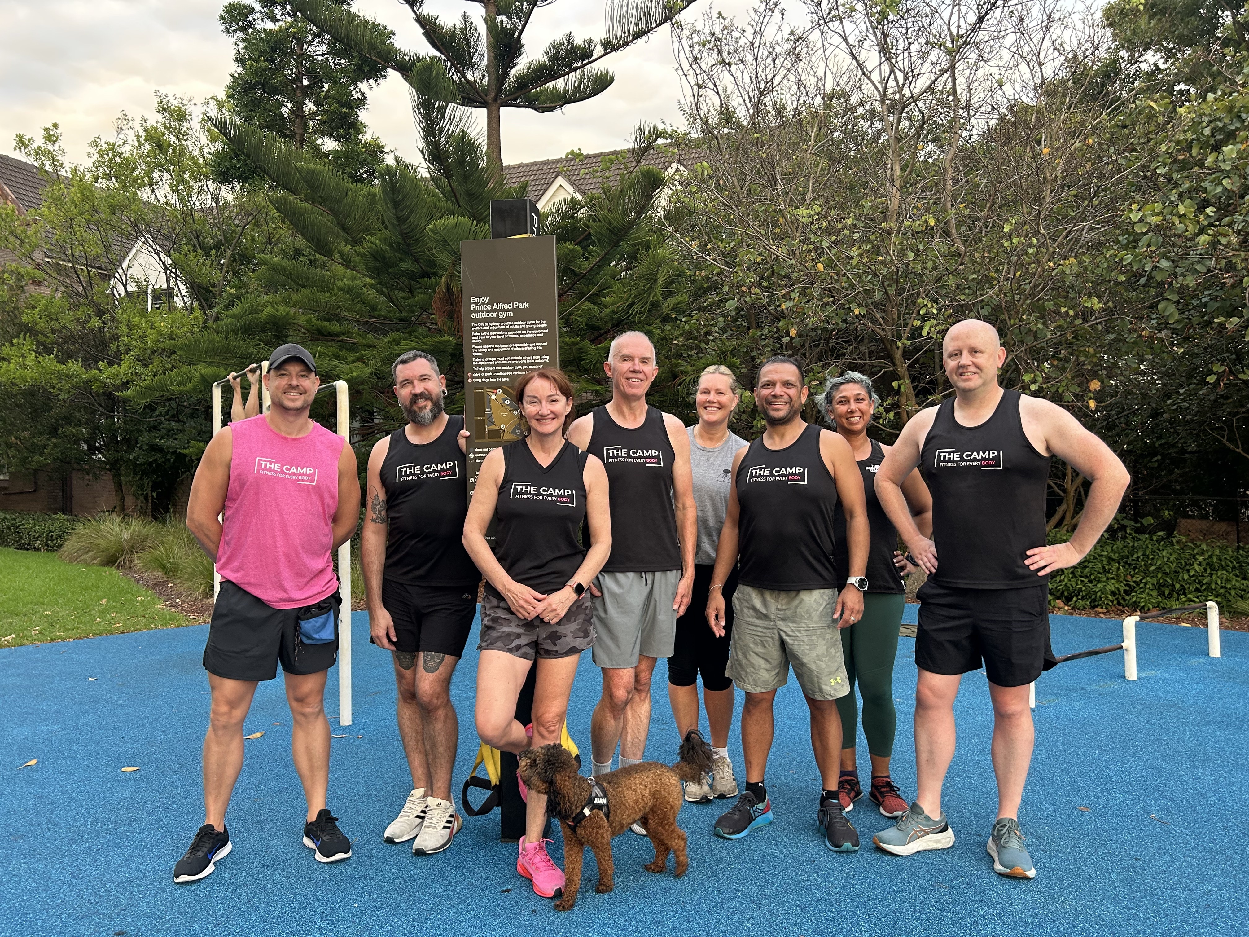 Outdoor bootcamp class in Surry Hills